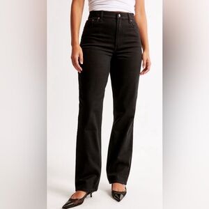ABERCROMBIE & FITCH Curve Love Ultra High Rise‎ 90s Straight Jeans Size 2